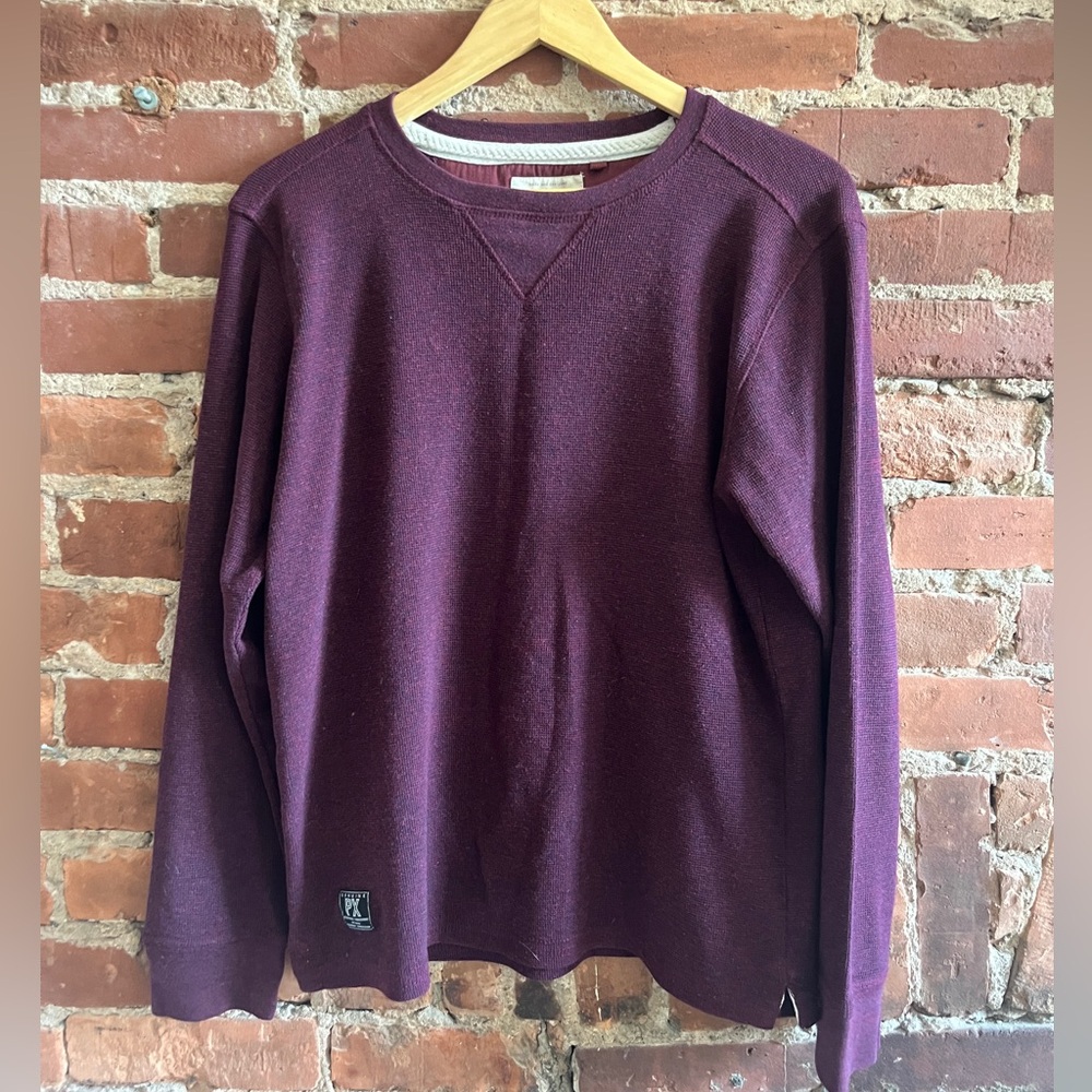 PX Raglan Burgundy Sweater
